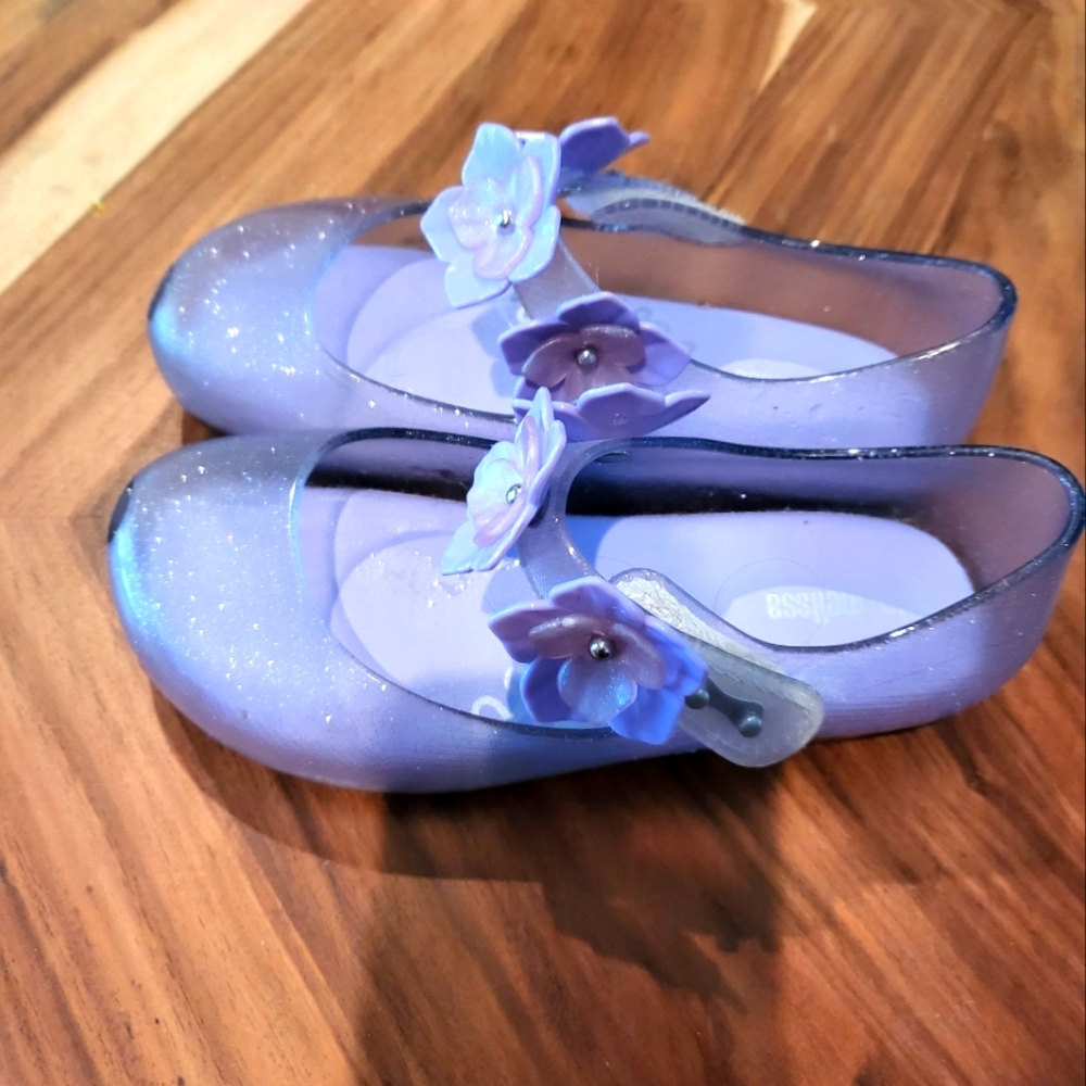 Mini Melissa purple shoes for girls